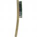 This photo shows a steel bristle wire brush manufactured by Centurion Europe Limited. The tool features 4 rows of sturdy bristles and a comfortable handle, making it perfect for tackling tough cleaning tasks.