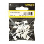 8mm White Cable Clips (Pack of 14) CC05P