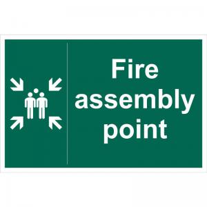 Educational Sign Fire assembly point - PP 400 x 300mm EDU001