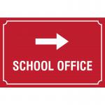 The Spectrum Industrial Safety Signs Educational Sign is designed for school office use. It features a right-facing arrow and measures 600 x 400mm. With a sleek and durable PP material, this sign is ideal for educational settings.