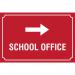 The Spectrum Industrial Safety Signs Educational Sign is designed for school office use. It features a right-facing arrow and measures 600 x 400mm. With a sleek and durable PP material, this sign is ideal for educational settings.