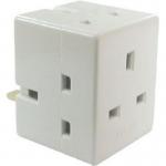 13 Amp 3 Way Fused Adaptor EL08P