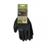 In the photograph, Main Man Supplies Limiteds Centurion PU Coated Gloves are featured in size extra large. The gloves are coated in a durable material and have a sleek, professional look. The company logo is visible on the gloves.