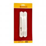 White UPVC Sprung Door Handle HK346P