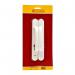 White UPVC Sprung Door Handle HK346P