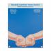 Hand sanitiser board no dispenser - Hands - Blue (300 x 400mm) HSB01B