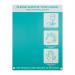 Hand sanitiser board no dispenser - 3 image design - Turquoise (300 x 400mm) HSB02T