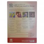 H&S Law Poster (420 x 594mm) made from laminated paper.  HSE01