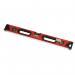 This image shows a 24-inch (600mm) Hilka Professional Box Level by Hilka Tools UK Limited. The level features a sturdy design and clear markings for precise measuring and leveling. The bright red color adds a touch of vibrancy to any workshop or tool collection.