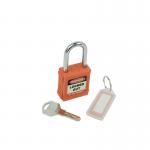 The Spectrum Industrial Safety Lockout Padlock in orange is a durable and reliable way to secure your equipment and ensure safety. With its sturdy construction and bright color, its easy to spot and use in any industrial setting.