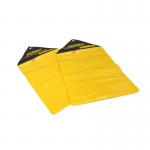 The image shows a pack of 10 Spectrum Industrial Warehouse Signage Permit Wallets. The wallets are made of durable material and have a clear front for easy visibility. Each wallet has a secure LOK071 closure, ensuring important documents stay protected.