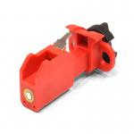 This picture features a Spectrum Industrial locks Miniature Circuit Breaker Lockout Tie bar LOK207. The compact size and durable construction ensures secure and effective lockout of circuit breakers, providing safety in industrial settings.