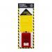 The image shows a Spectrum Industrial locks permit control board, measuring 300 x 850mm and made of ACP panel. The board features anti-scuff laminate and is pre-drilled for easy installation. Bright and durable, this control board is a practical addition to any industrial setting.