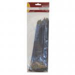 250mm x 4.8mm Black Cable Ties 50pk