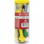 500pc Assorted Cables Ties In Jar