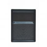 The L G Harris & Co Ltd Tools 120mm paint tray PE41L has a smooth, rectangular shape with deep bottom grooves to hold paint and prevent spills. The sturdy plastic construction is durably crafted for long-lasting use.