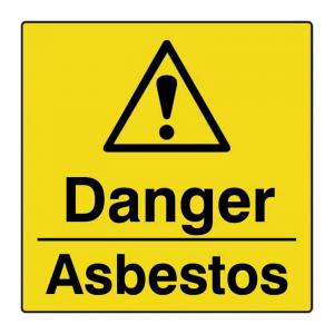 Danger asbestos - Labels 50 x 50mm Roll of 250 R1202.250