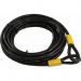 This picture features the Centurion Europe Limited Tools Extra Long Steel Security Cable, measuring 12mm in diameter and 210cm in length. The cable is shown coiled up, with a durable and secure steel construction visible.
