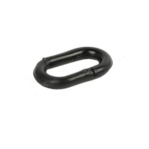 Connecting chain links for temporary barrier post in black