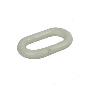 Connecting chain links for temporary barrier post in white