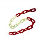 5m length temporary barrier chain in red/white