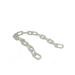 5m length temporary barrier chain in white S0303WH