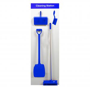 Shadow board Clean Station Board A; Blue complete with medium banister