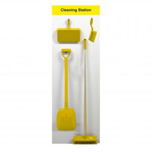 Shadow board Clean Station Board A; Yellow complete with medium