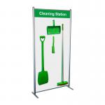 Shadowboard in Multi-Purpose Frame - Cleaning station Style A (Green)