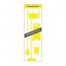 Shadow Board Cleaning Station With Lean Stand, Board Only With Hooks, Style B Yellow, (610mm x 2000mm)