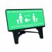 Turquoise Social Distancing Q Sign - Be Socially Safe (1050 x 450mm) STP110