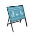 Turquoise Social Distancing Temporary Sign - Be Socially Safe (600 x 450mm) STP120
