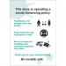 Social Distancing Rigid PVC Sign - This Shop Is Operating A Social Distancing Policy D (210mm x 297mm) STP147