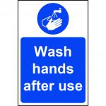 Mandatory Rigid PVC Sign (200 x 300mm) - Wash Hands After Use