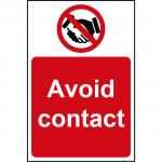 Prohibition Rigid PVC Sign (200 x 300mm) - Avoid Contact