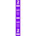 Purple Social Distancing Self Adhesive Semi Rigid PVC Floor Distance Marker (800 x 100mm) STP173