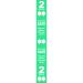 Turquoise Social Distancing Self Adhesive Semi Rigid PVC Floor Distance Marker (800 x 100mm) STP174