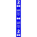 Blue Social Distancing Self Adhesive Floor Distance Marker (800 x 100mm) STP177