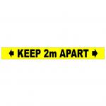 Social Distancing Self Adhesive Floor Tape (50mm x 33m) - Keep Apart 2m