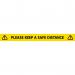 Please Keep A Safe Distance Laminated Tape (50mm x 33mtrs)  STP355