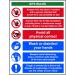 Social Distancing Rigid PVC Sign (300 x 400mm) - Covid19 Reception Safety Notice STP500