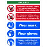 Social Distancing Rigid PVC Sign (300 x 400mm) - Covid19 Workplace Safety Notice