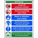 Social Distancing Rigid PVC Sign (300 x 400mm) - Covid19 Social Distancing & Hygiene Safety Notice STP502