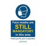 Safety sign - Face masks are still mandatory in this area - SAV (200 x 300mm)
