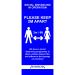 Be Socially Safe Social Distancing Pull Up Banner Style A (850 x 2000mm) STP700