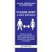 Social Distancing In Operation Please Keep A Safe Distance Pull Up Banner; Blue (850 x 2000mm)  STP703