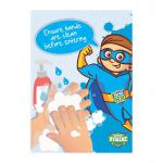 Super Hygiene Heroes Ensure Hands Clean Before Entering A Board Sign