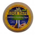 The photo shows a roll of Ultratape masking tape with a bright yellow edge. The tape is 24mm wide and 41.1m long, perfect for any tape-related projects or tasks. Its color adds a pop of vibrancy to the overall appearance.