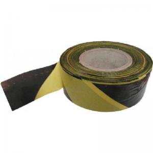 Non-adhesive polythene barrier tape BlackYellow 75mm x 500m TA17L