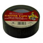 The image features a roll of black waterproof cloth tape with dimensions of 50mm x 50m. The tape is made by Centurion Europe Limited and is labelled with the product name TA58L. The logo of the company can be seen on the packaging, along with the words Industrial Tapes written in bold font. The tape appears to be heavy-duty and suitable for various industrial and commercial applications. Its dark color gives it a sleek and professional look.